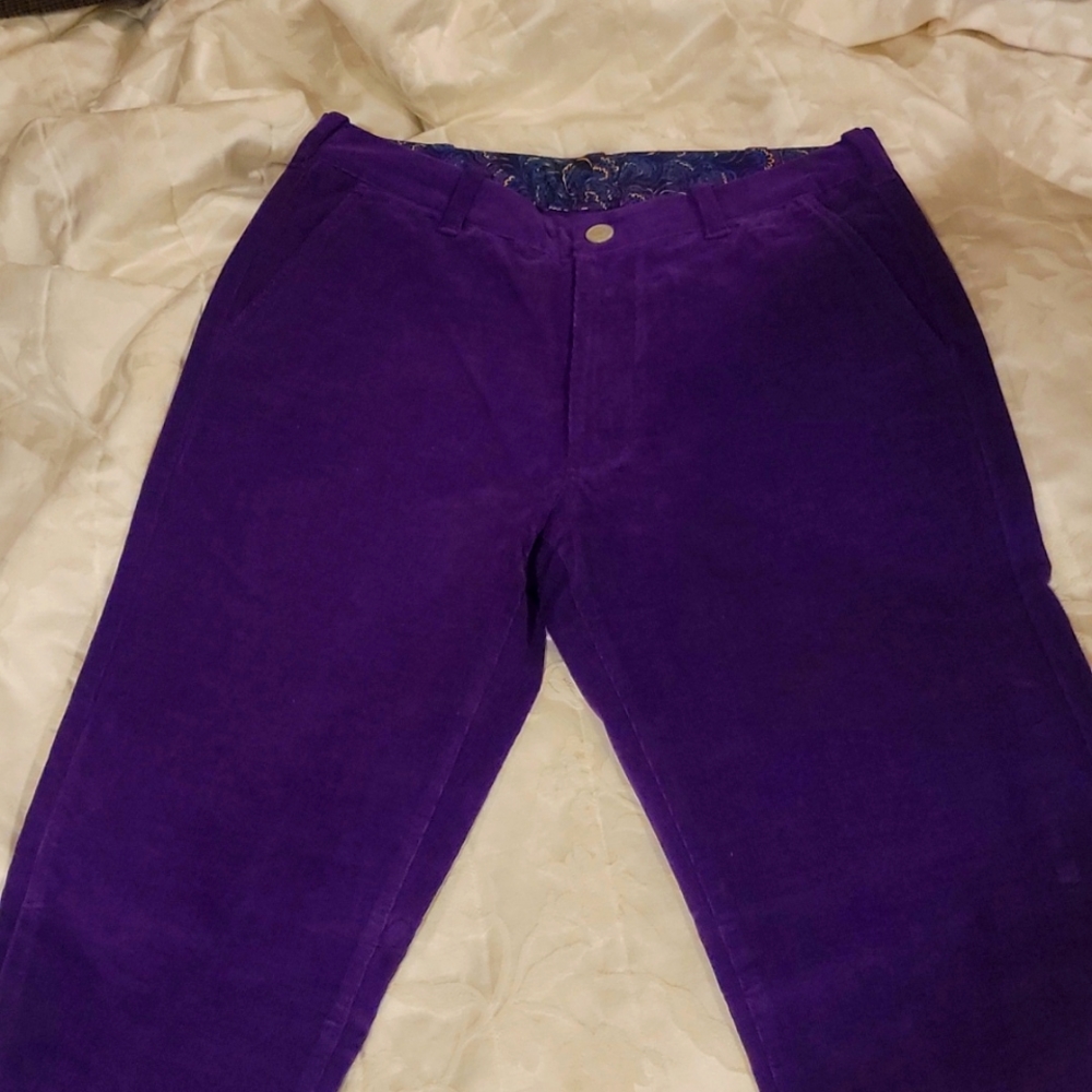 Men's Purple Bonobos Corduroy pants